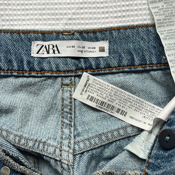 Zara jeans, like new, size 2 US, mating, turkey, like new - Picture 5 of 12